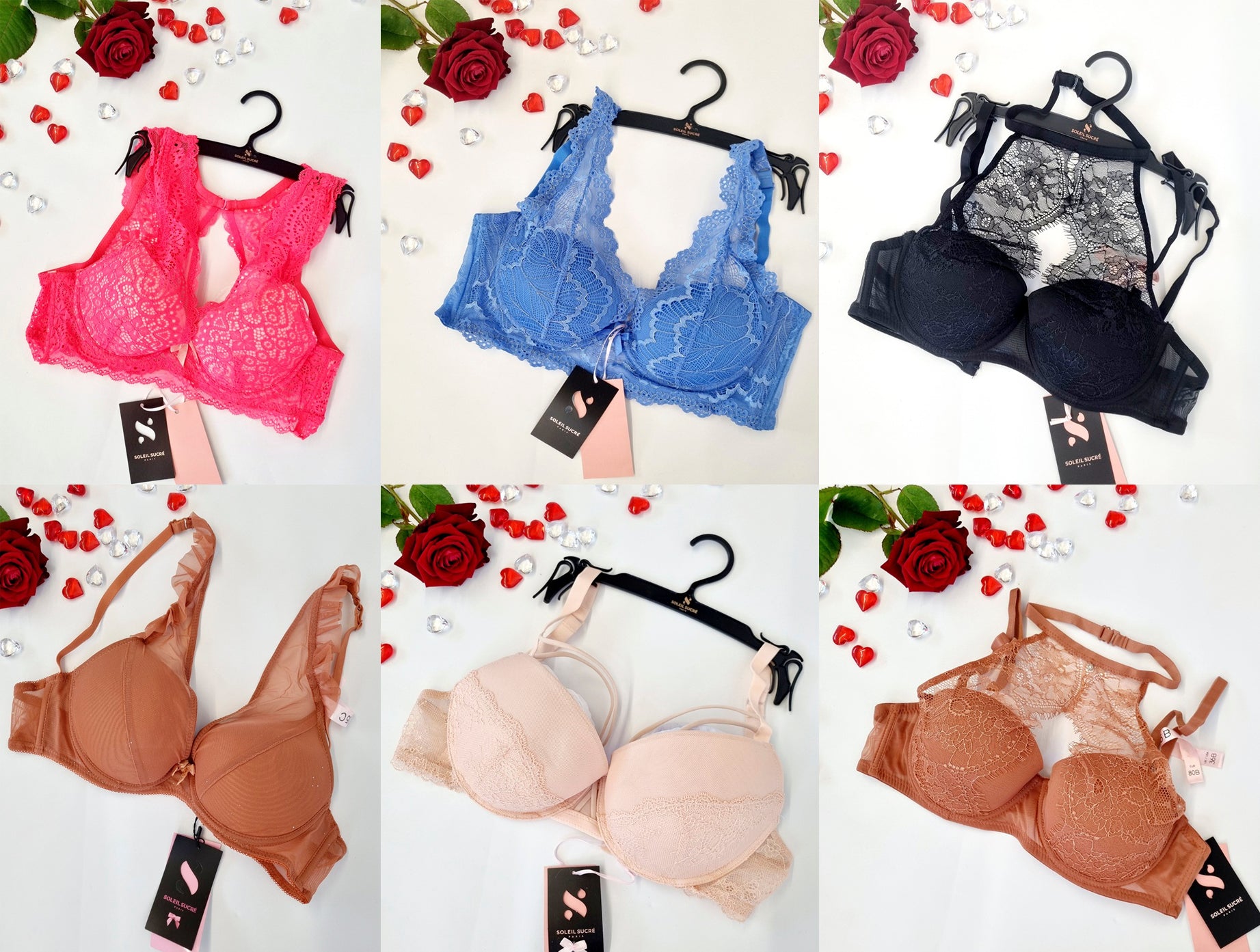 Mix of women's bras Soleil Sucre Mix of women's bras Soleil Sucre